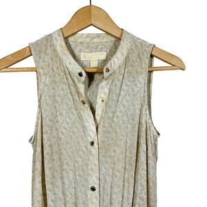 Michael Kors Beige Patterned Maxi Dress